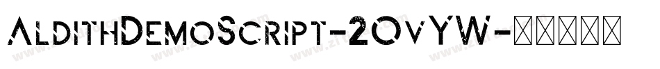 AldithDemoScript-2OvYW字体转换