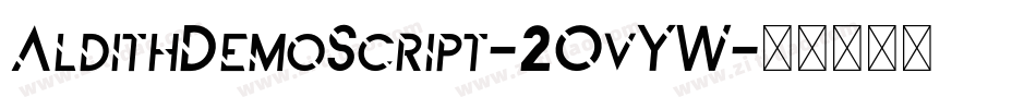 AldithDemoScript-2OvYW字体转换