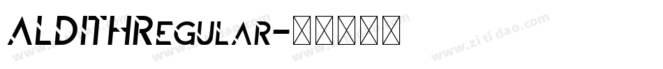 ALDITHRegular字体转换