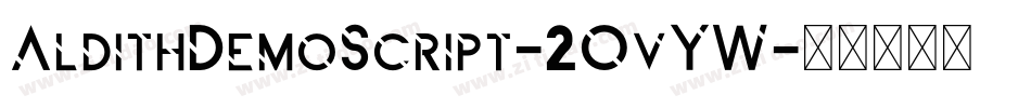 AldithDemoScript-2OvYW字体转换