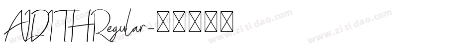 ALDITHRegular字体转换