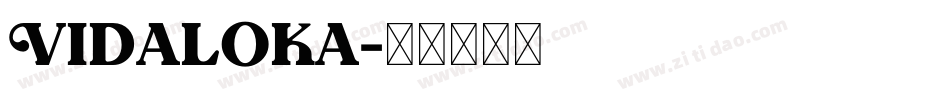Vidaloka字体转换