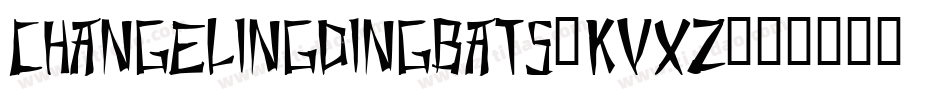 ChangelingDingbats-KVXZ字体转换