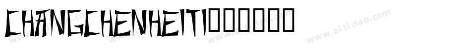 changchenheiti字体转换