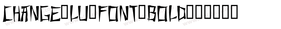 change_lu_font_bold字体转换