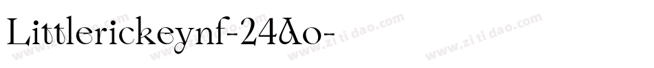 Littlerickeynf-24Ao字体转换
