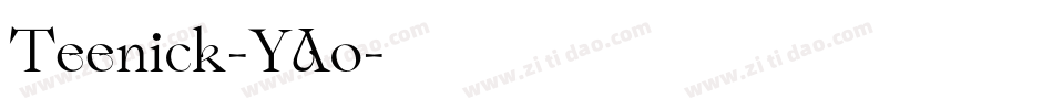 Teenick-YAo字体转换
