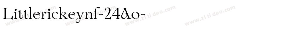 Littlerickeynf-24Ao字体转换