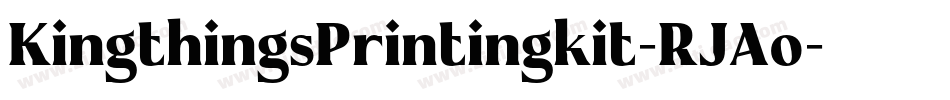 KingthingsPrintingkit-RJAo字体转换