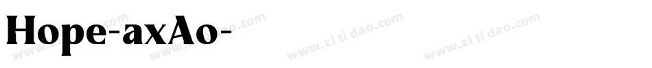 Hope-axAo字体转换