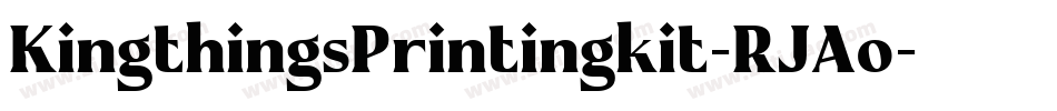 KingthingsPrintingkit-RJAo字体转换