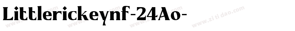 Littlerickeynf-24Ao字体转换