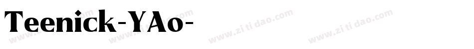 Teenick-YAo字体转换