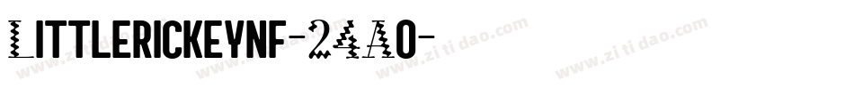 Littlerickeynf-24Ao字体转换
