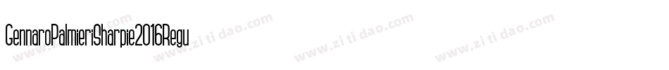 GennaroPalmieriSharpie2016Regular-BAJn字体转换