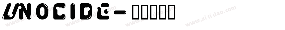 Unocide字体转换