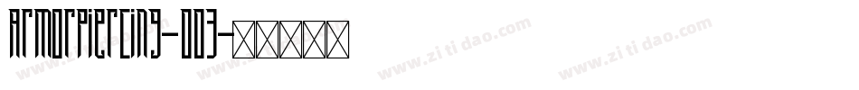 ArmorPiercing-O03字体转换