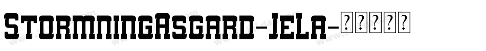 StormningAsgard-JeLa字体转换