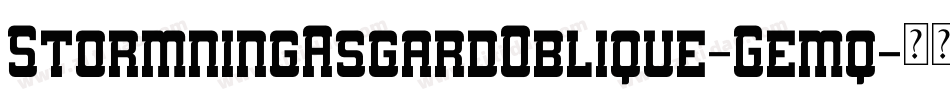 StormningAsgardOblique-Gemq字体转换
