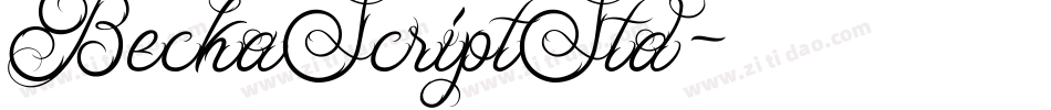 BeckaScriptStd字体转换
