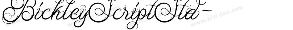 BickleyScriptStd字体转换