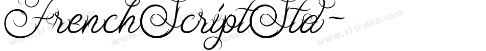 FrenchScriptStd字体转换