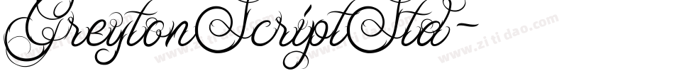 GreytonScriptStd字体转换