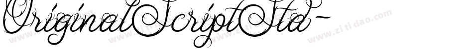 OriginalScriptStd字体转换