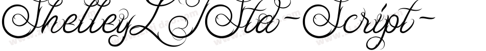 ShelleyLTStd-Script字体转换