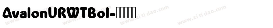 AvalonURWTBol字体转换