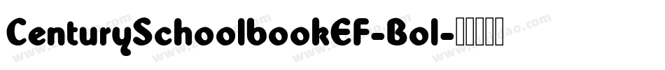 CenturySchoolbookEF-Bol字体转换