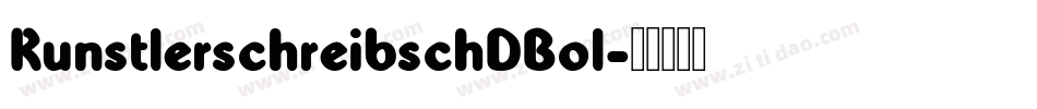 KunstlerschreibschDBol字体转换