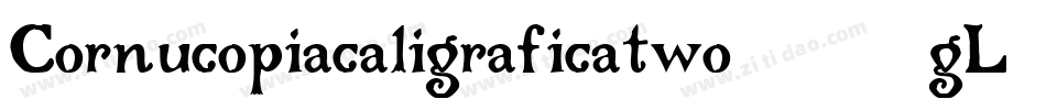 Cornucopiacaligraficatwo-59gL字体转换