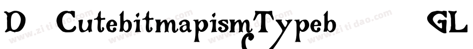 D3CutebitmapismTypeb-51GL字体转换