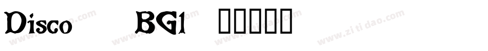 Disco-4BGl字体转换