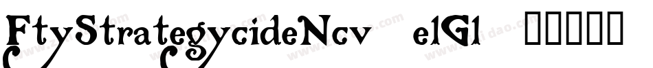 FtyStrategycideNcv-elGl字体转换