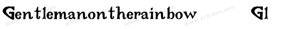 Gentlemanontherainbow-41Gl字体转换