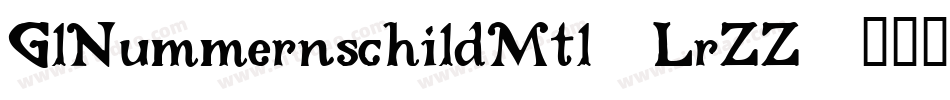 GlNummernschildMtl-LrZZ字体转换