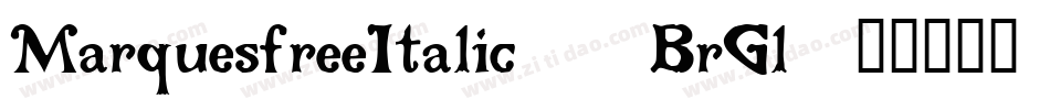 MarquesfreeItalic-7BrGl字体转换