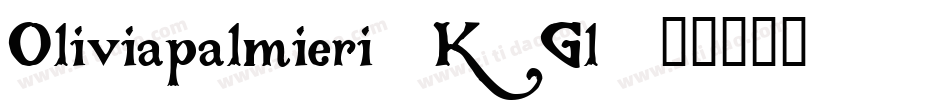 Oliviapalmieri-K3Gl字体转换