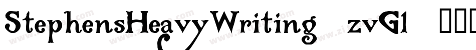 StephensHeavyWriting-zvGl字体转换