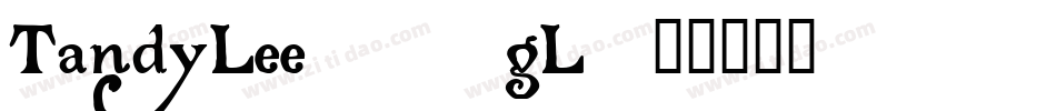 TandyLee-99gL字体转换