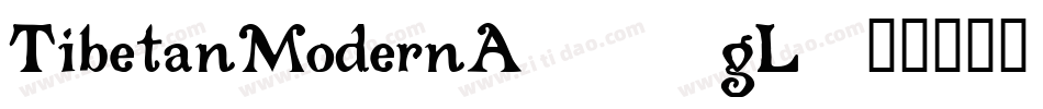 TibetanModernA-31gL字体转换