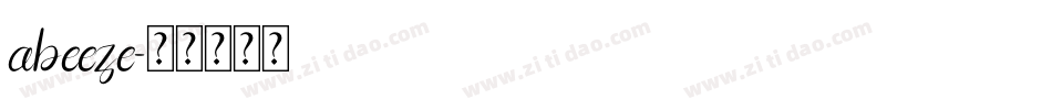 abeeze字体转换