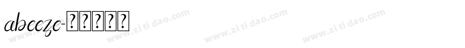 abeeze字体转换