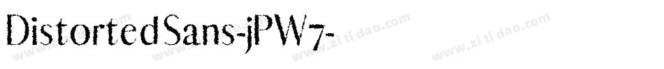 DistortedSans-jPW7字体转换
