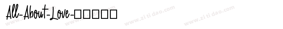 All-About-Love字体转换