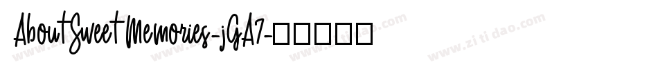 AboutSweetMemories-jGA7字体转换