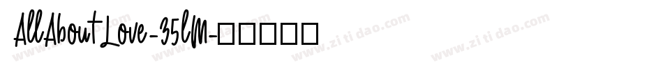 AllAboutLove-35lM字体转换