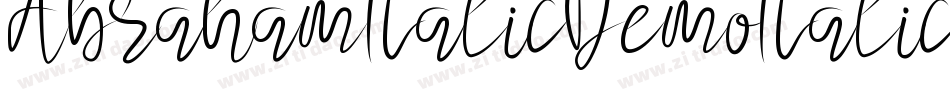 AbrahamItalicDemoItalic-51yMG字体转换